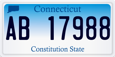 CT license plate AB17988