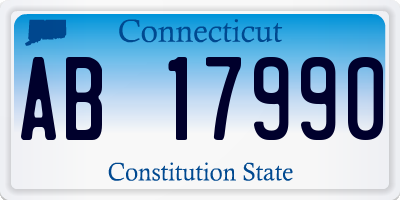 CT license plate AB17990