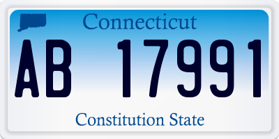 CT license plate AB17991