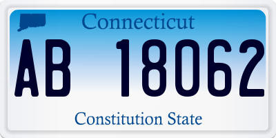 CT license plate AB18062