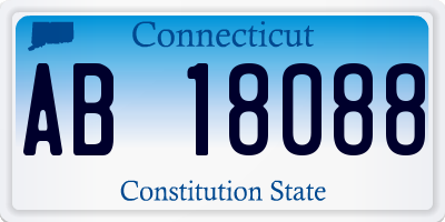 CT license plate AB18088