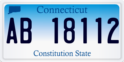 CT license plate AB18112
