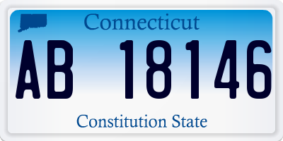 CT license plate AB18146