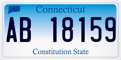 CT license plate AB18159