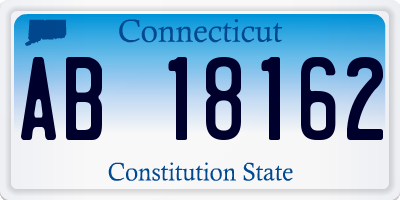 CT license plate AB18162