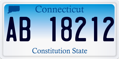 CT license plate AB18212