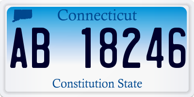 CT license plate AB18246