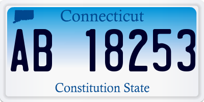 CT license plate AB18253