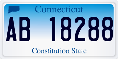 CT license plate AB18288