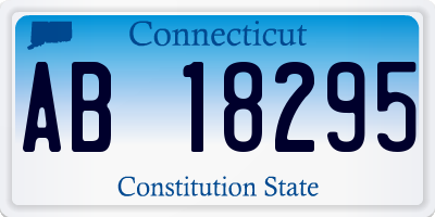 CT license plate AB18295