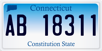 CT license plate AB18311