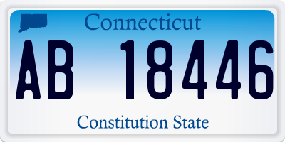 CT license plate AB18446