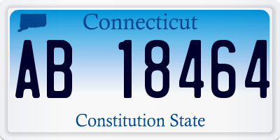 CT license plate AB18464