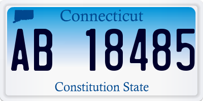 CT license plate AB18485