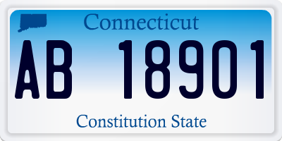 CT license plate AB18901