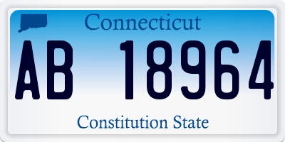 CT license plate AB18964