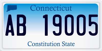 CT license plate AB19005