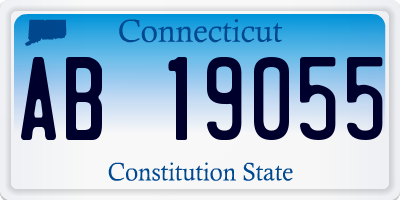 CT license plate AB19055