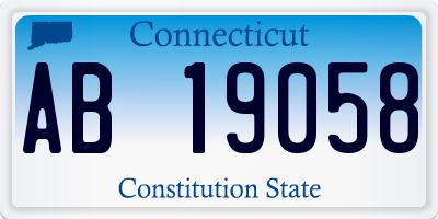 CT license plate AB19058