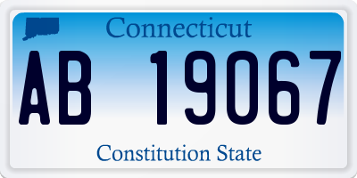 CT license plate AB19067