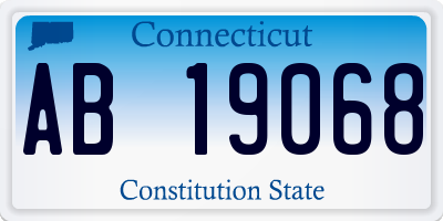 CT license plate AB19068