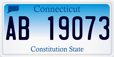 CT license plate AB19073