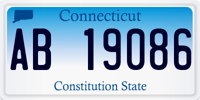 CT license plate AB19086