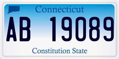 CT license plate AB19089