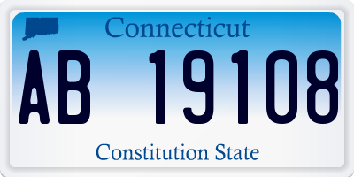 CT license plate AB19108