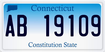 CT license plate AB19109