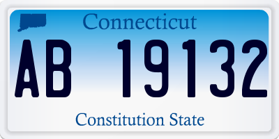 CT license plate AB19132