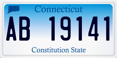 CT license plate AB19141