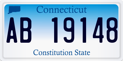 CT license plate AB19148