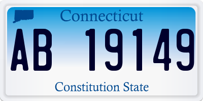 CT license plate AB19149