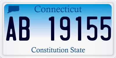 CT license plate AB19155