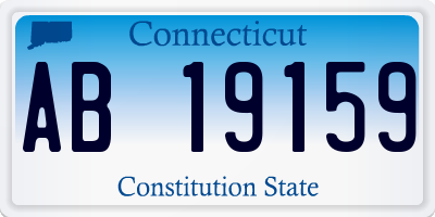 CT license plate AB19159