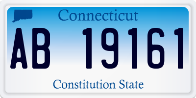 CT license plate AB19161