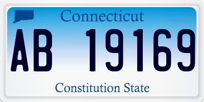 CT license plate AB19169