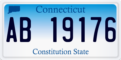 CT license plate AB19176