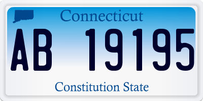 CT license plate AB19195