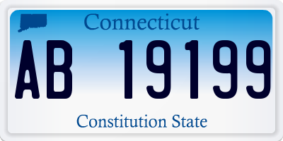 CT license plate AB19199