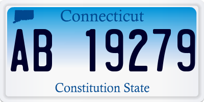 CT license plate AB19279