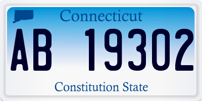 CT license plate AB19302