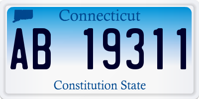 CT license plate AB19311