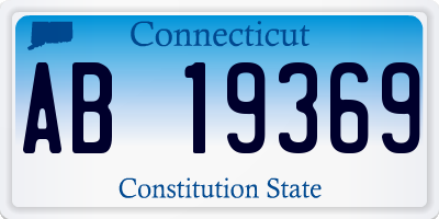 CT license plate AB19369