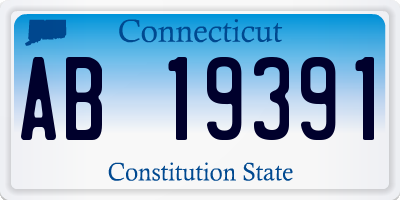 CT license plate AB19391