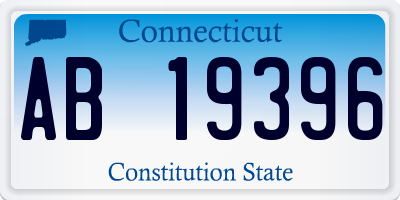 CT license plate AB19396