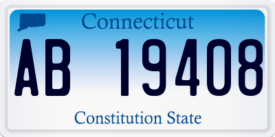 CT license plate AB19408