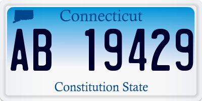 CT license plate AB19429