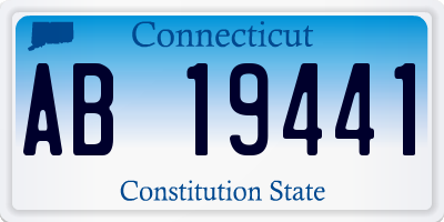 CT license plate AB19441